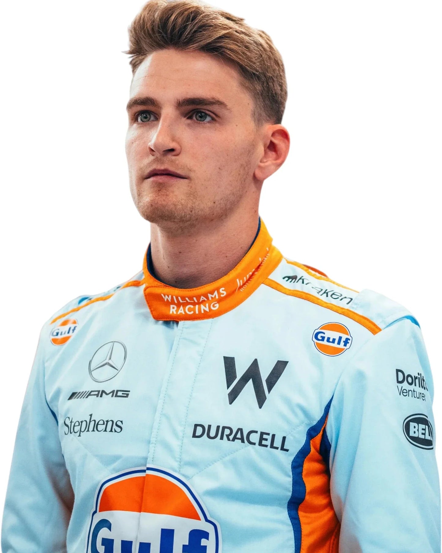 2023 Logan Sargeant Gulf F1 Race Suit Singapore GP Ex Race Gear