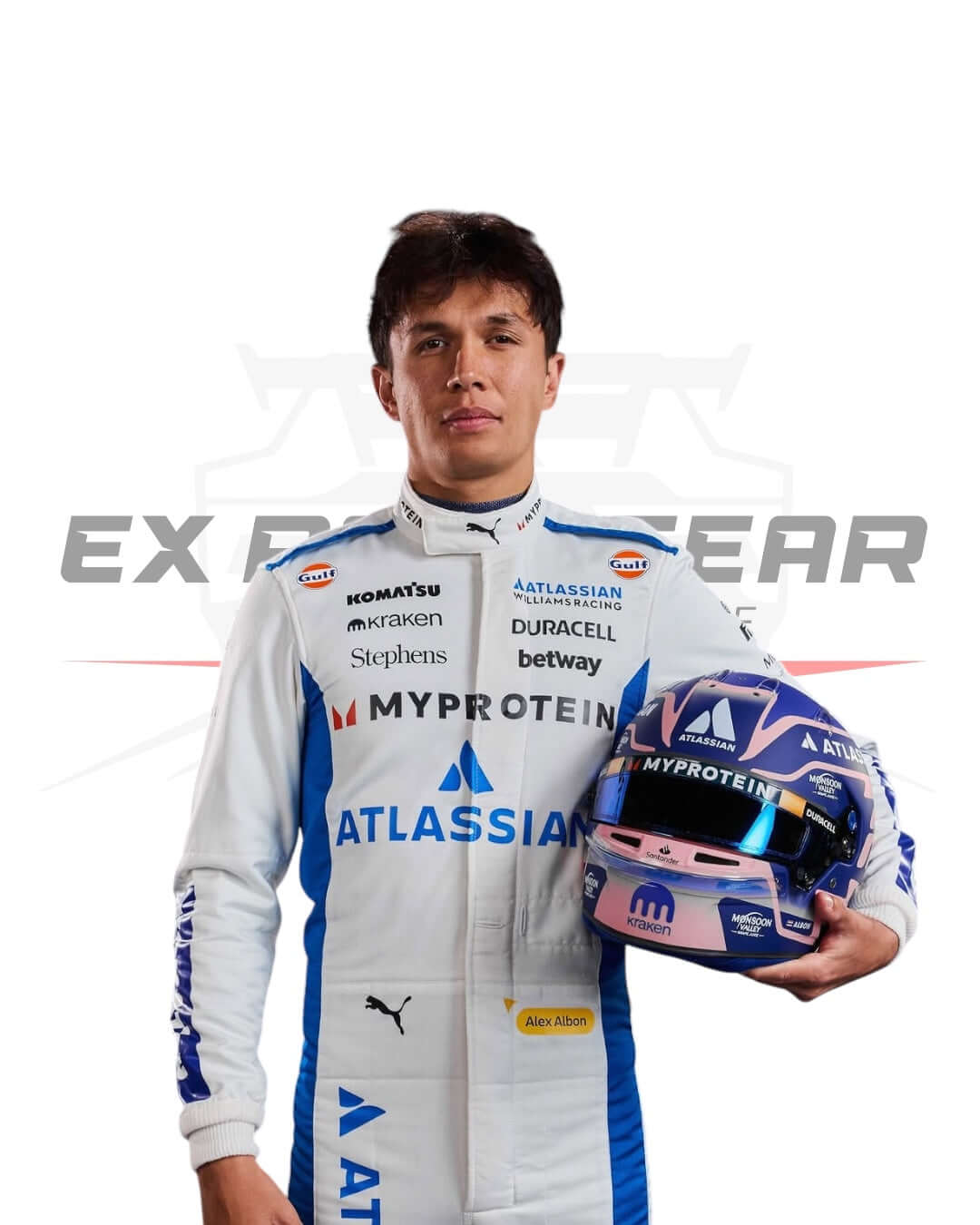 Williams Racing 2025 Replica Race Suits | Formula 1 Ex Race Gear