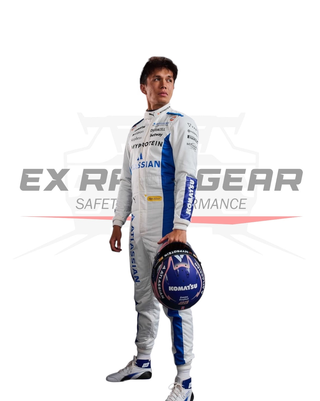 Williams Racing 2025 Replica Race Suits | Formula 1 Ex Race Gear