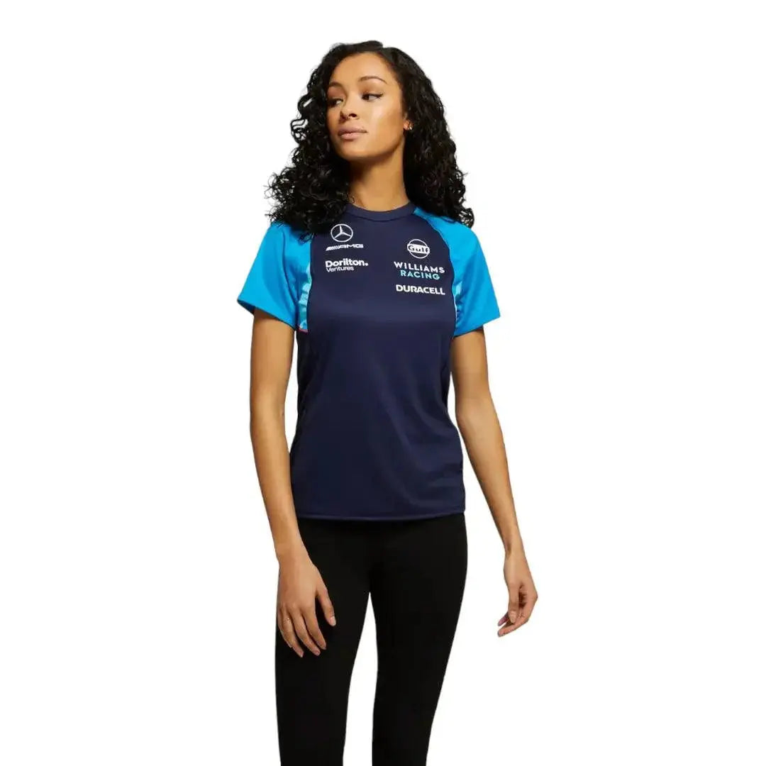 Women's Classic Kit Navy Williams Racing T-Shirt - Ex Race Gear