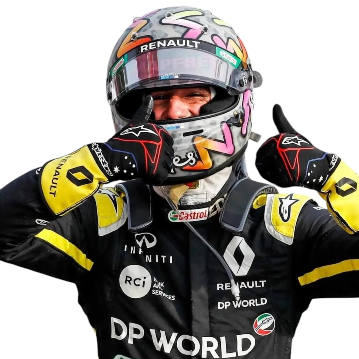 2020 Daniel Ricciardo Renault F1 Race Suit Ex Race Gear