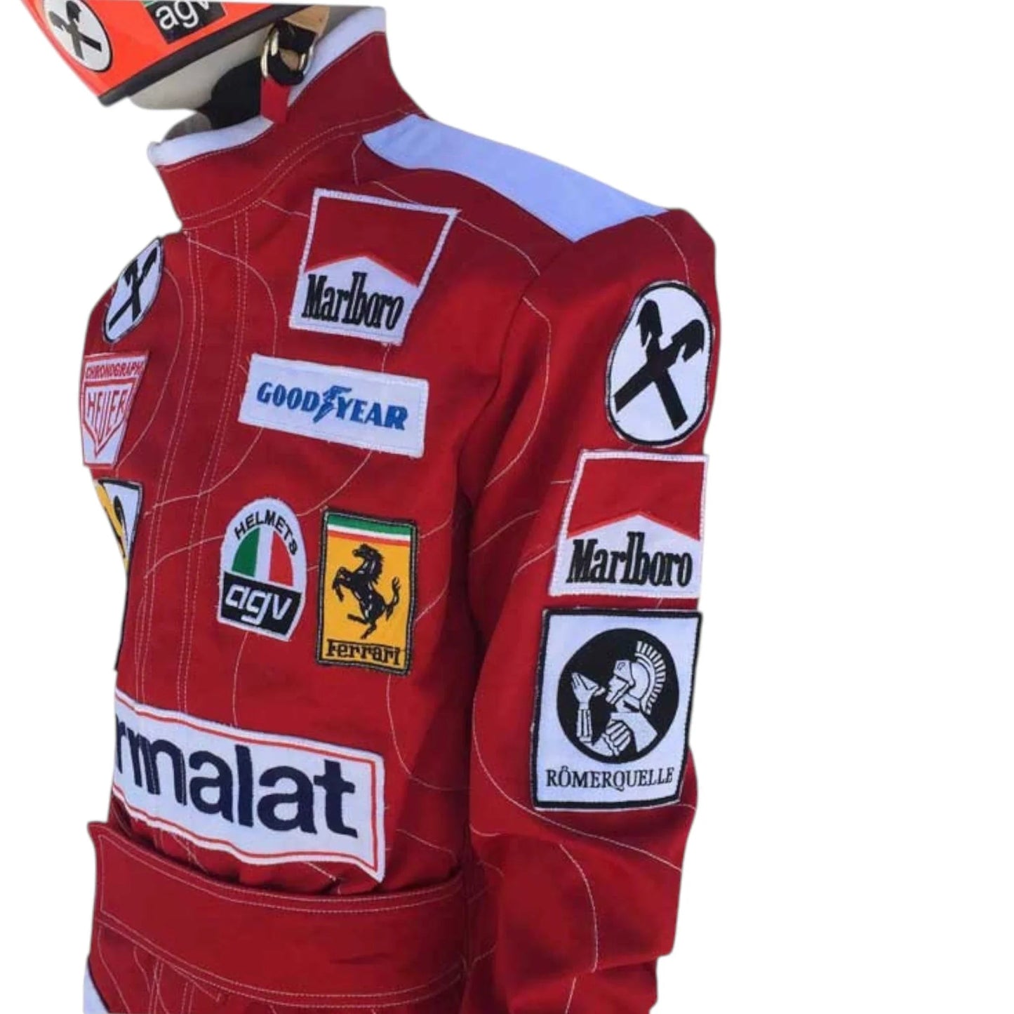 1976 Niki Lauda F1 Team Ferrari Embroidery Race Suit Replica Rustle Racewears