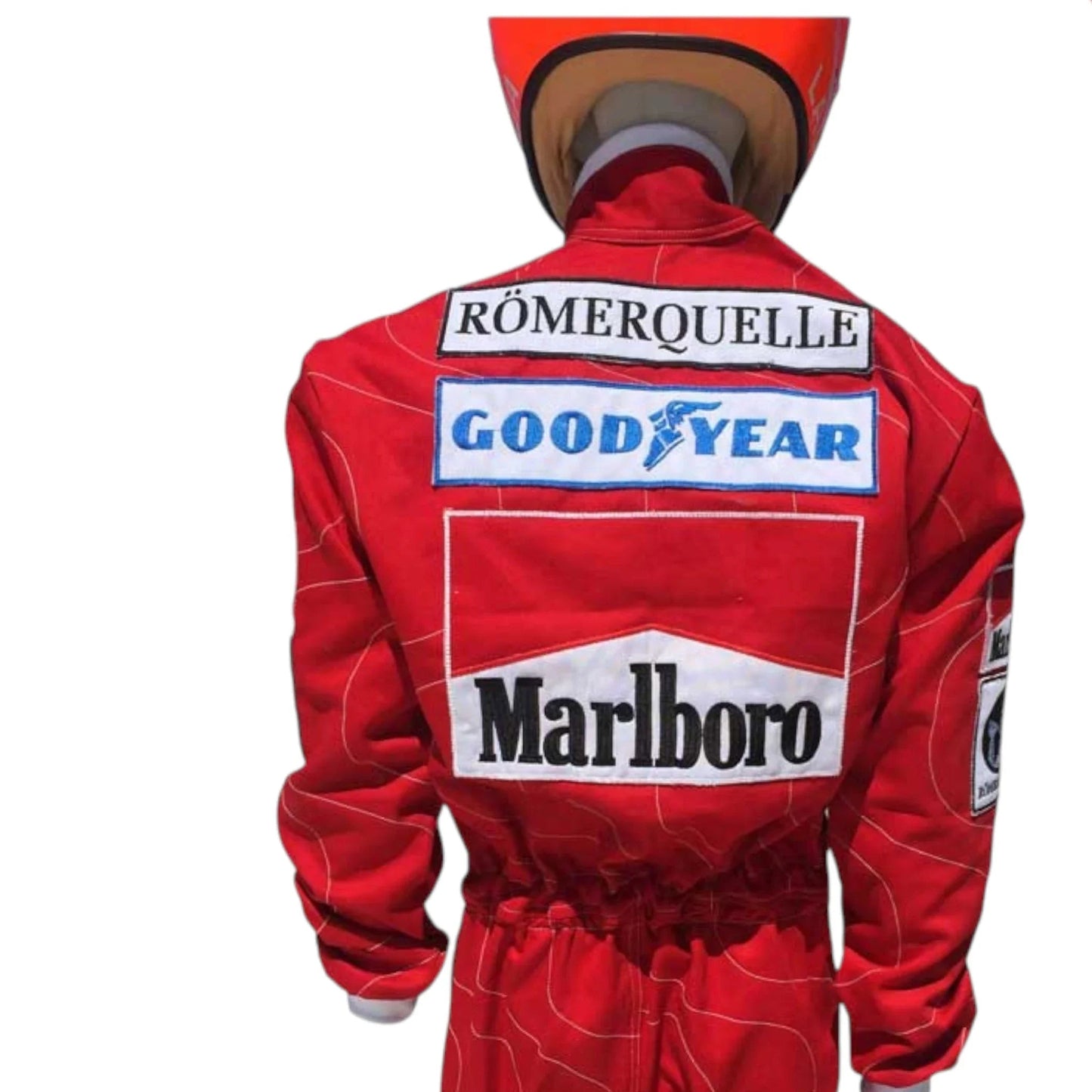 1976 Niki Lauda F1 Team Ferrari Embroidery Race Suit Replica Rustle Racewears