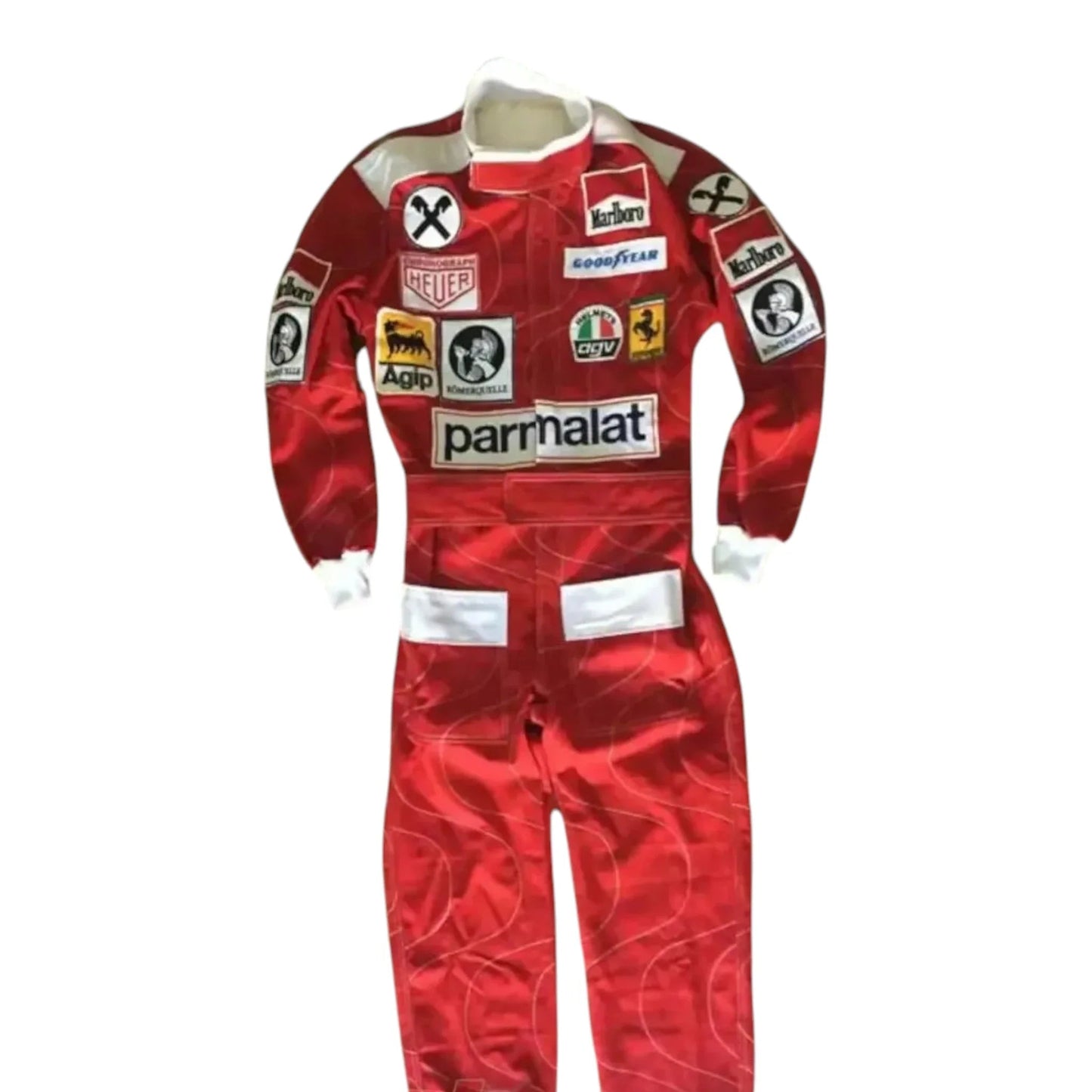 1976 Niki Lauda F1 Team Ferrari Embroidery Race Suit Replica Rustle Racewears