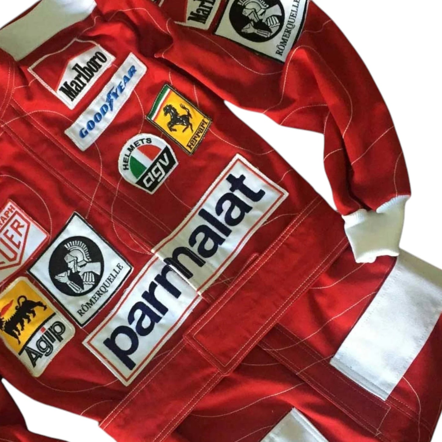 1976 Niki Lauda F1 Team Ferrari Embroidery Race Suit Replica Rustle Racewears