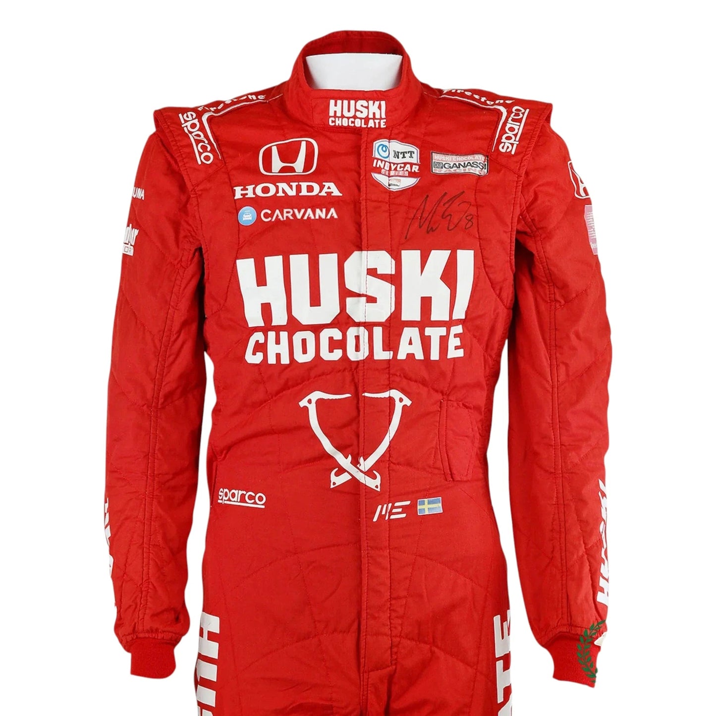 2021 Marcus Ericsson Signed First Win Detroit Grand Prix Ganassi IndyCar Suit Ex Race Gear