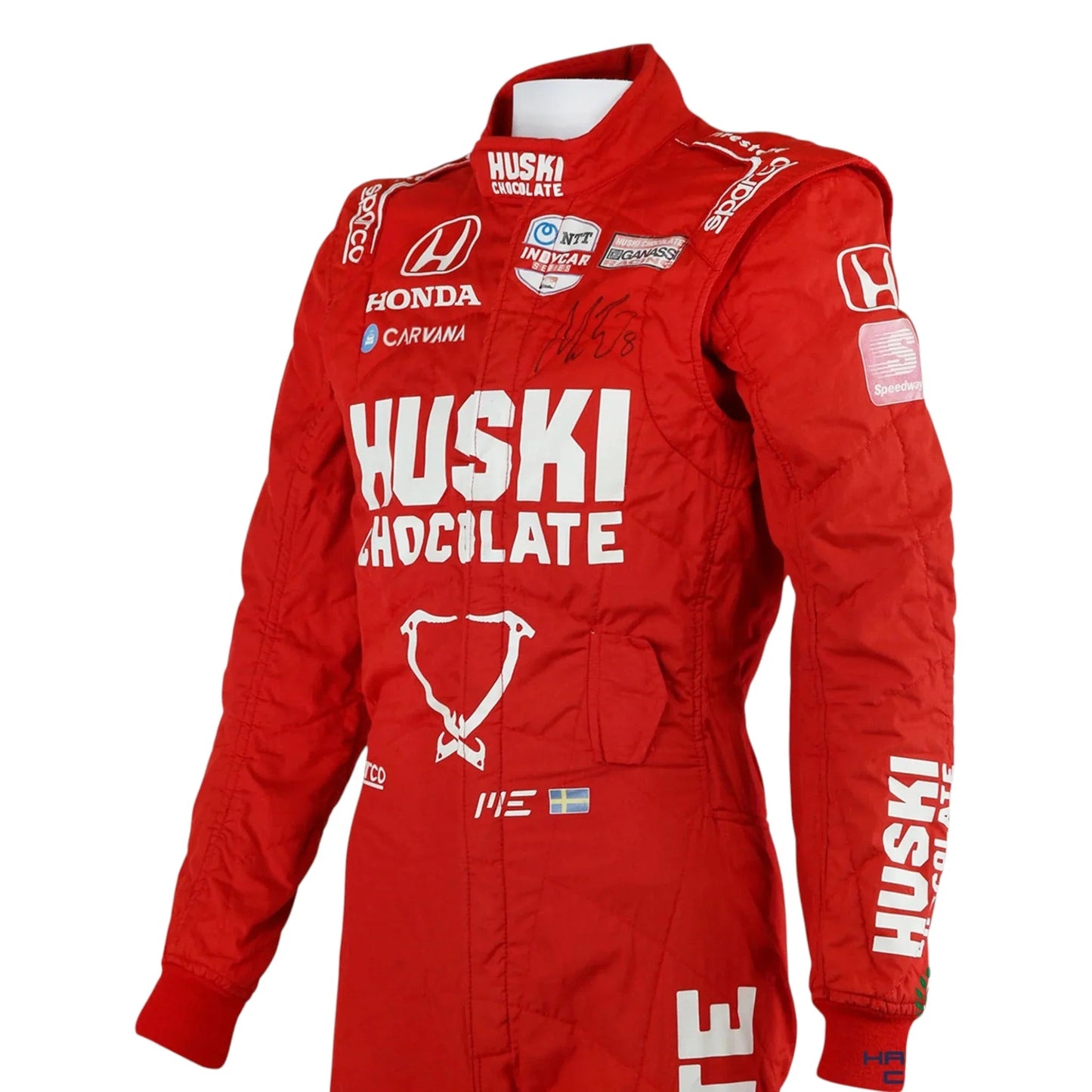 2021 Marcus Ericsson Signed First Win Detroit Grand Prix Ganassi IndyCar Suit Ex Race Gear