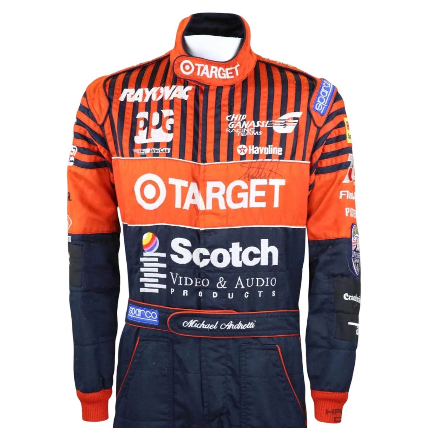 1994 Michael Andretti Signed Race Chip Ganassi Racing IndyCar Suit Ex Race Gear