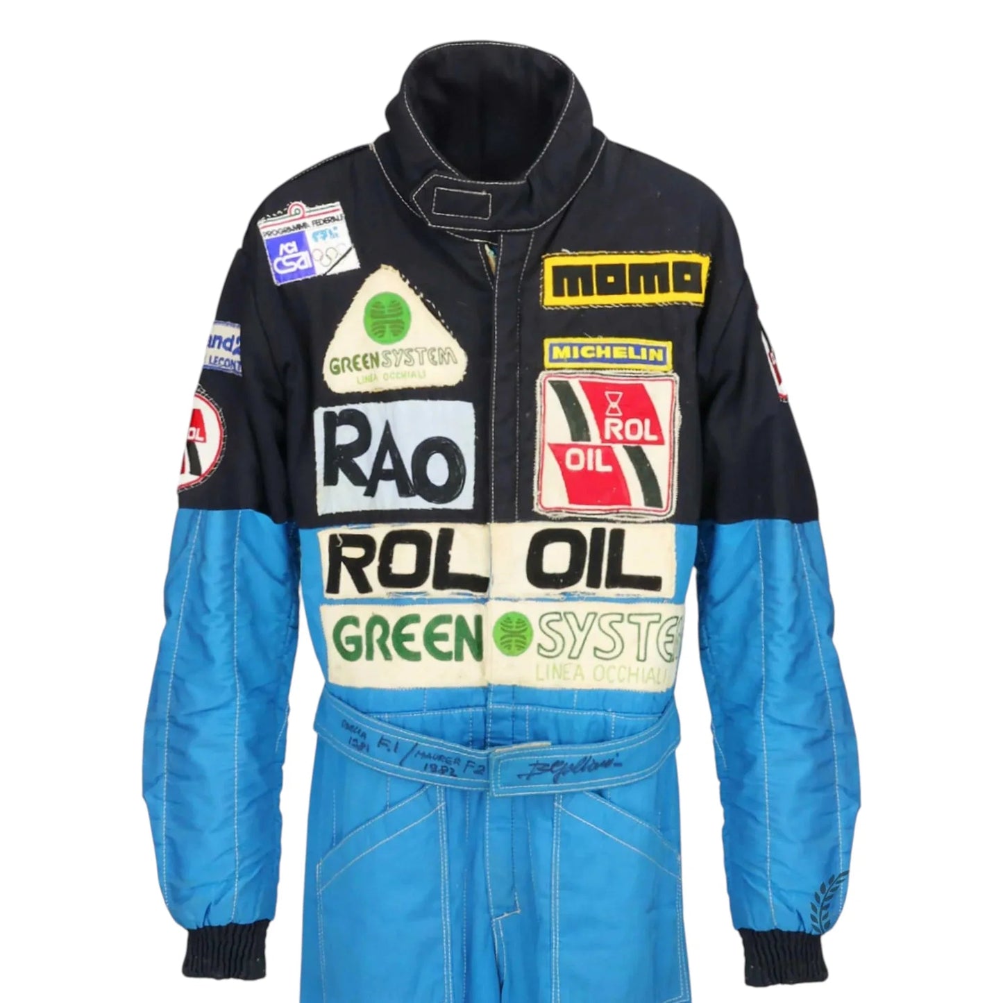 1981-83 Beppe Gabbiani Signed Race Osella F1 & F2 Suit Rustle Racewears