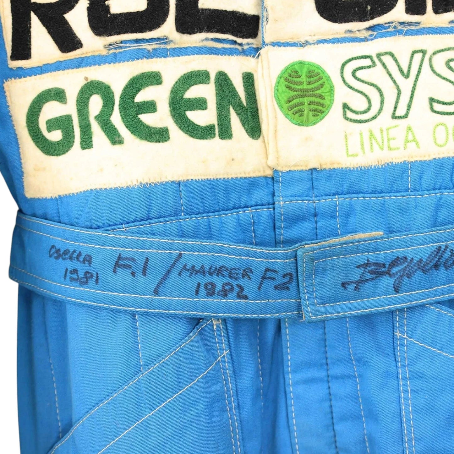 1981-83 Beppe Gabbiani Signed Race Osella F1 & F2 Suit Rustle Racewears
