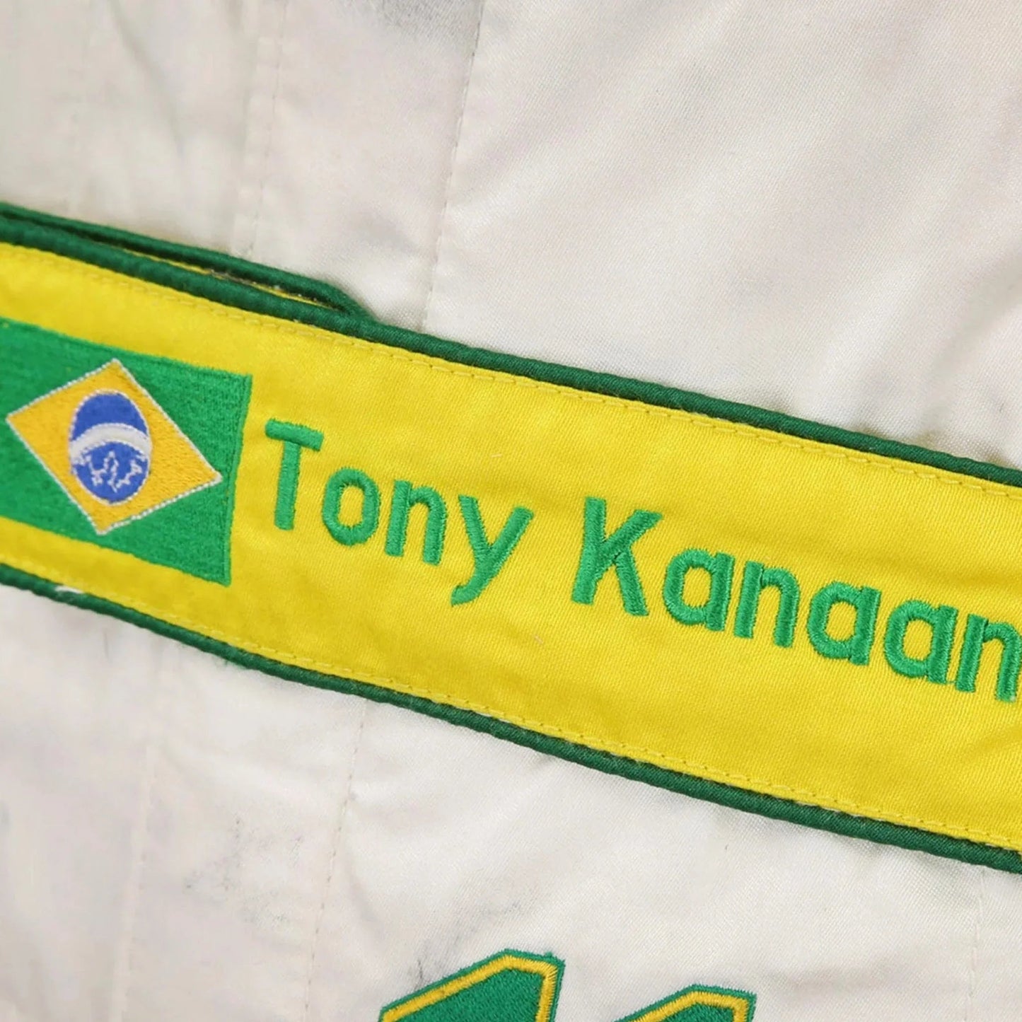 2012 Tony Kanaan Signed Race Suit - IndyCar KV Racing Rustle Racewears