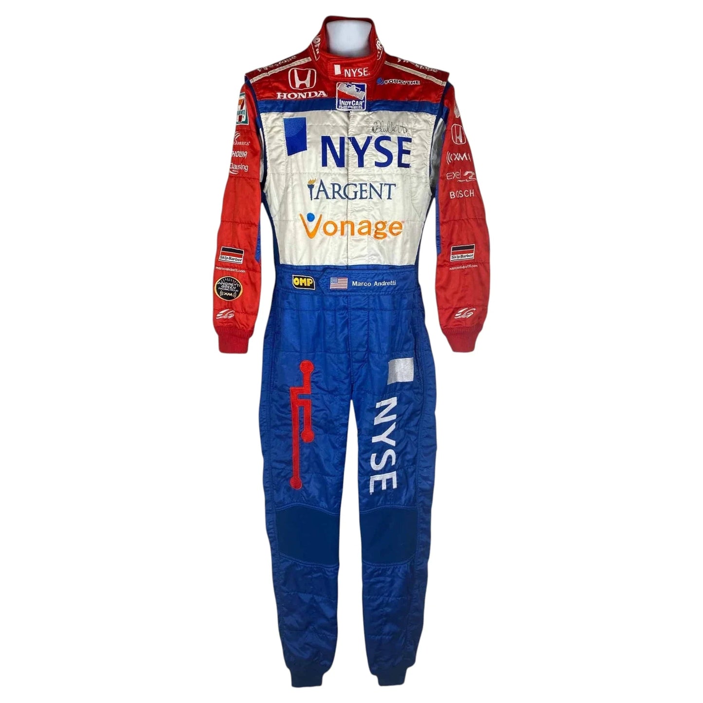 2007 Marco Andretti Signed Nashville Race Andretti Green Racing IndyCar Suit Rustle Racewears