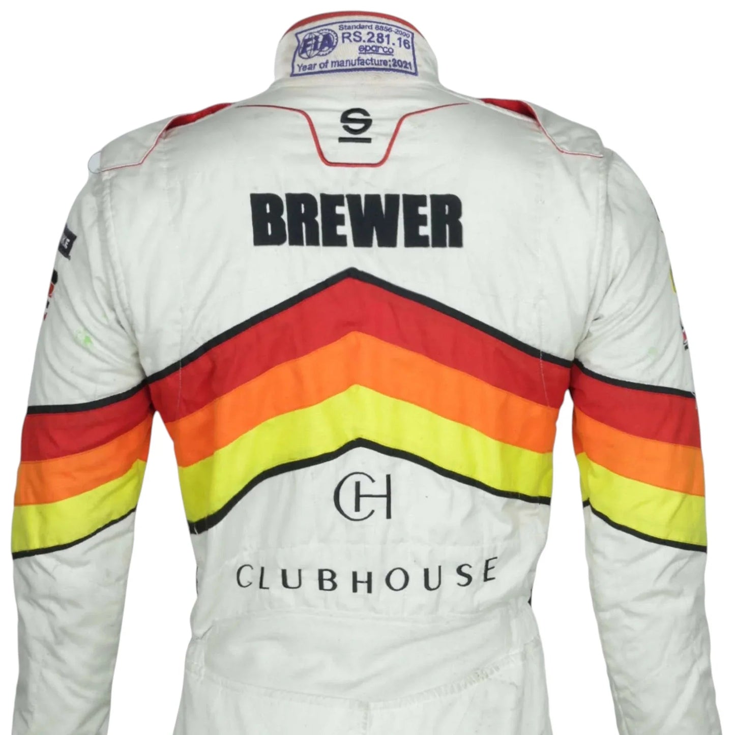 2021 Lindsay Brewer Signed Race Touring Car America First Professional Suit Ex Race Gear