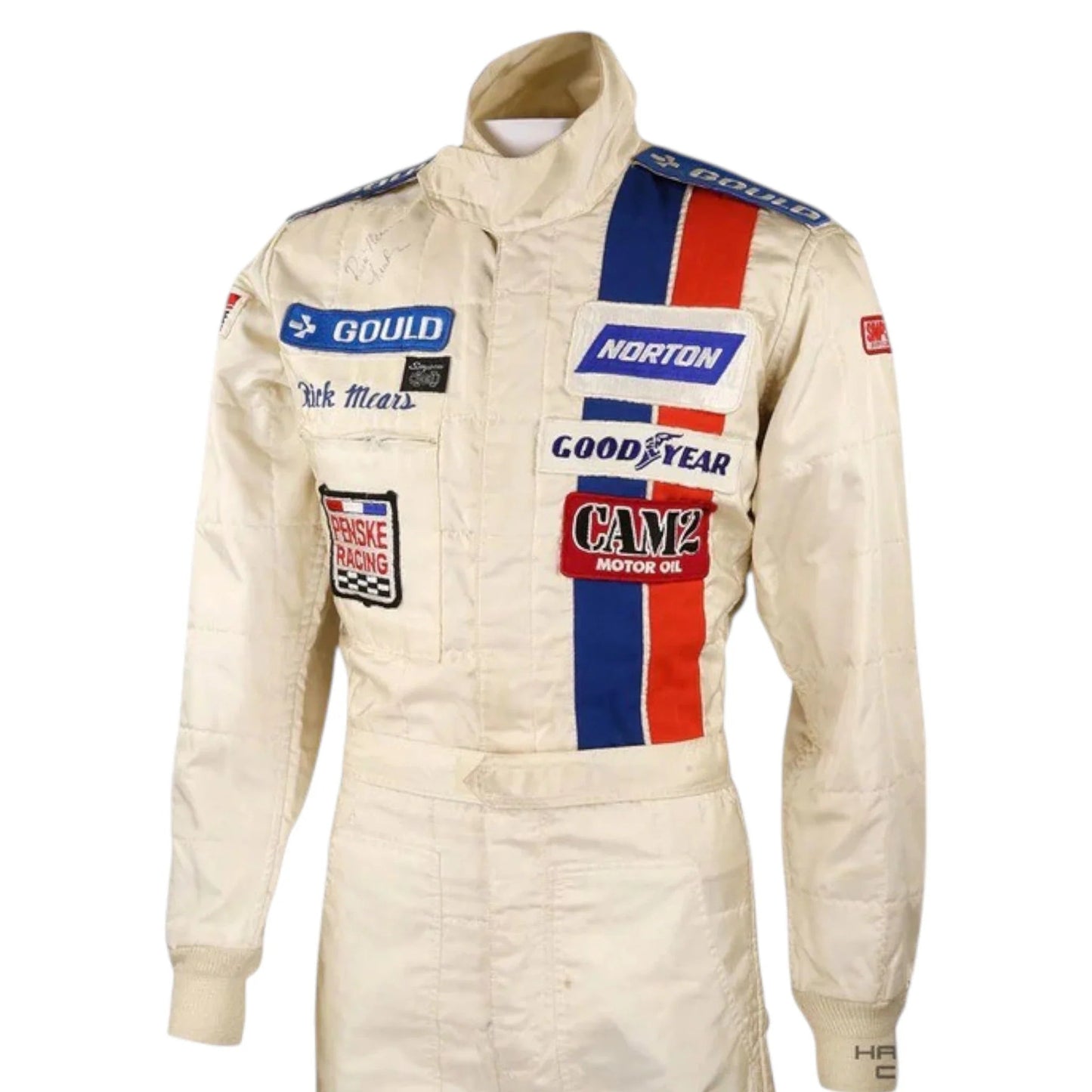 1979 Rick Mears Signed Race Team Penske IndyCar Suit Rustle Racewears