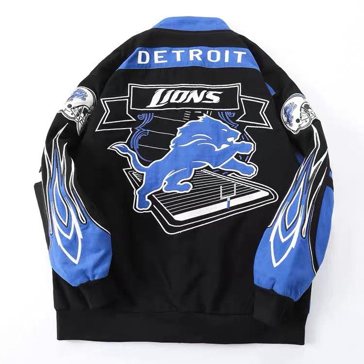 Rare NFL LIONS Vintage Embroidered Jacket - Unisex SHABA Collection