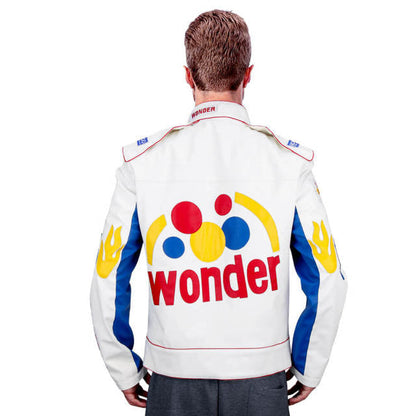 Racing Style Faux Leather Jacket – Funny Men’s Halloween Costume Cosplay Outfit for Couples Ex Race Gear