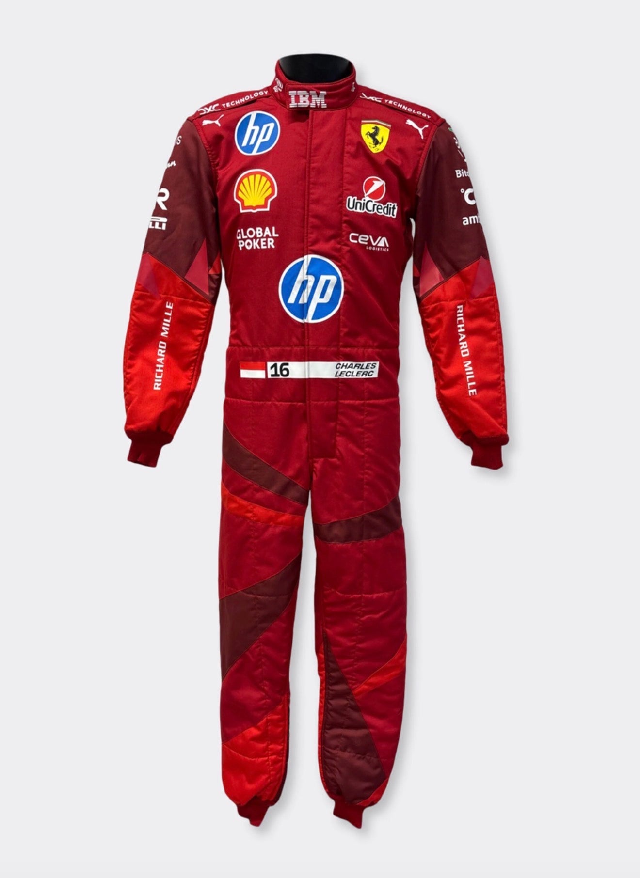 2025 Scuderia Ferrari HP Las Vegas F1 Race Suit Ex Race Gear