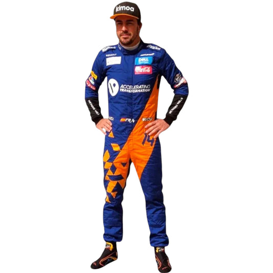 2019 Fernando Alonso Mclaren F1 Race Suit Rustle Racewears