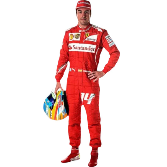 2014 Fernando Alonso Scuderia Ferrari F1 Race Suit Rustle Racewears