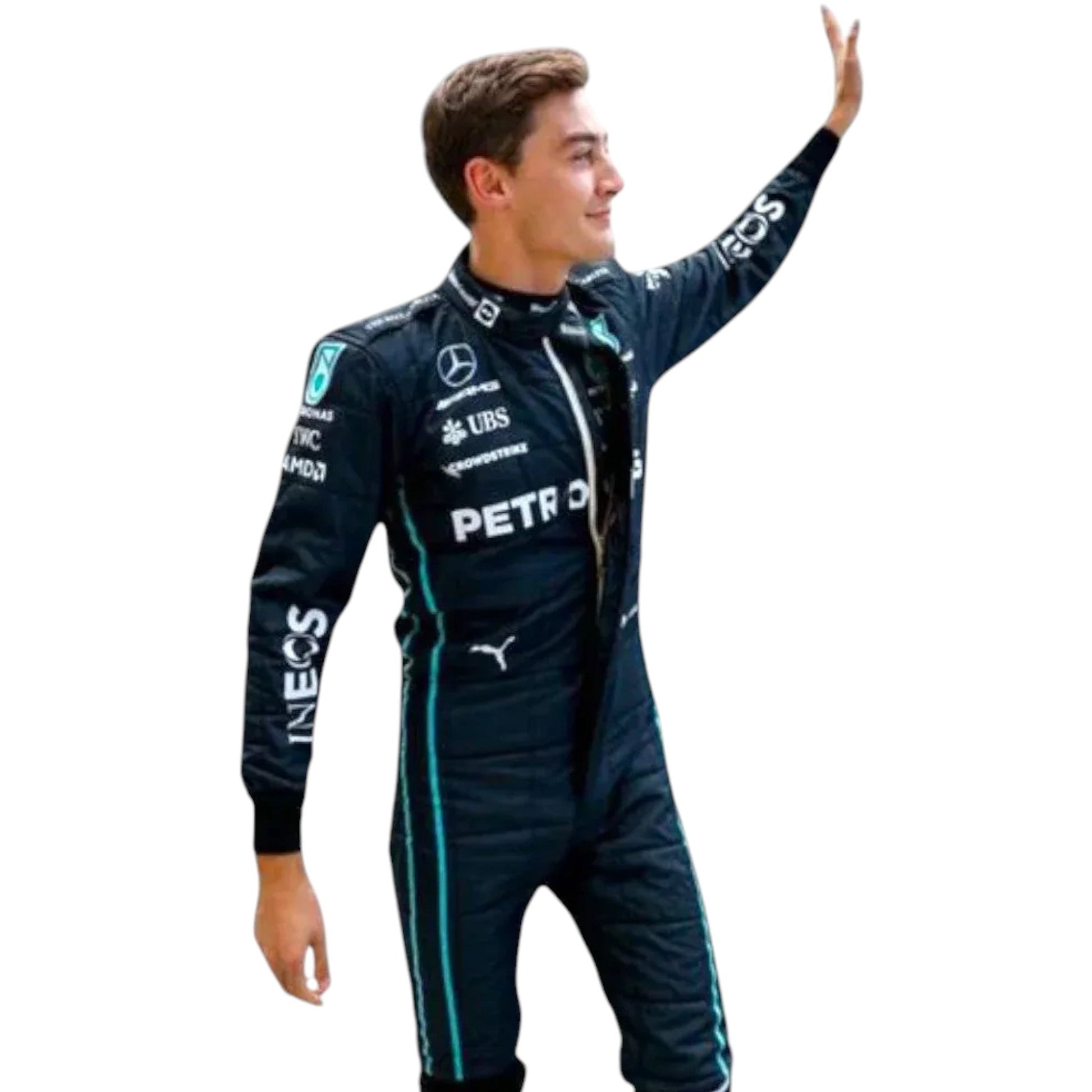 2022 George Russell Mercedes AMG F1 Replica Race Suit Ex Race Gear