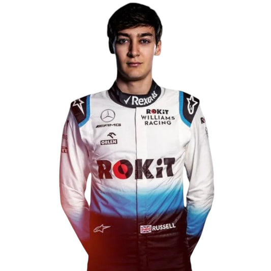 2019 George Russell Williams Racing F1 Team Race Suit Replica Rustle Racewears