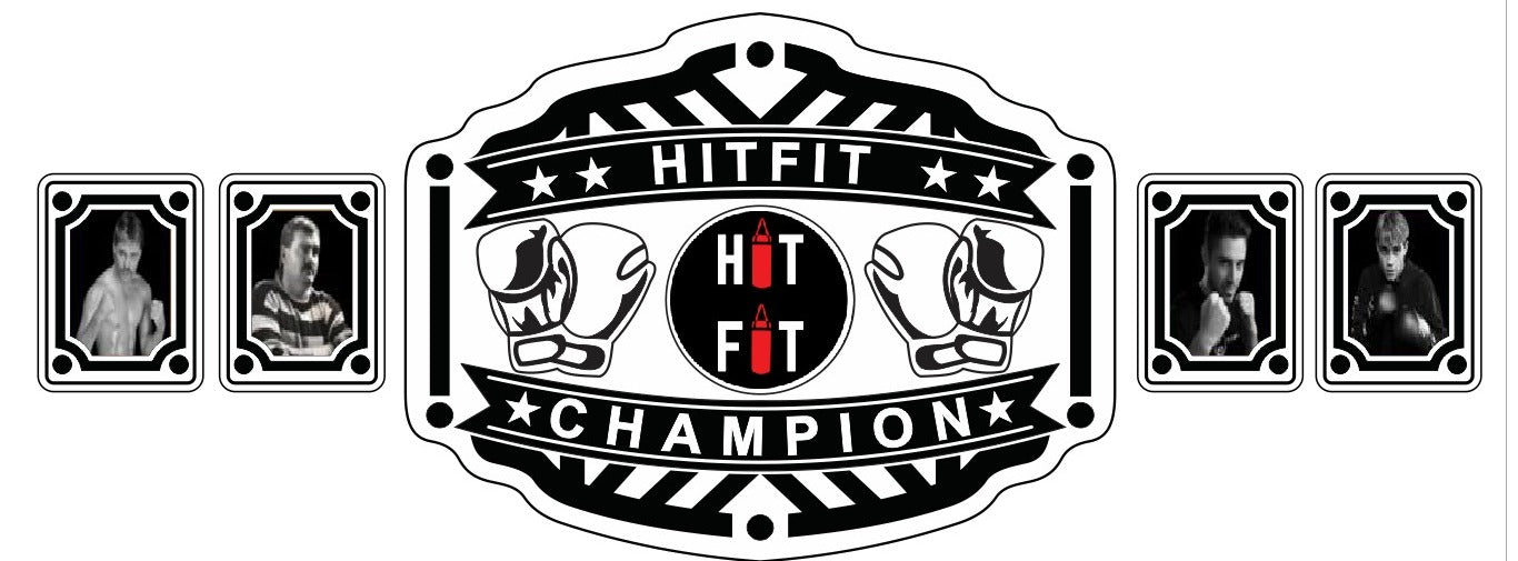 HITFIT Boxing Glove Logo Championship Wrestling Belt poshleathers-14b7