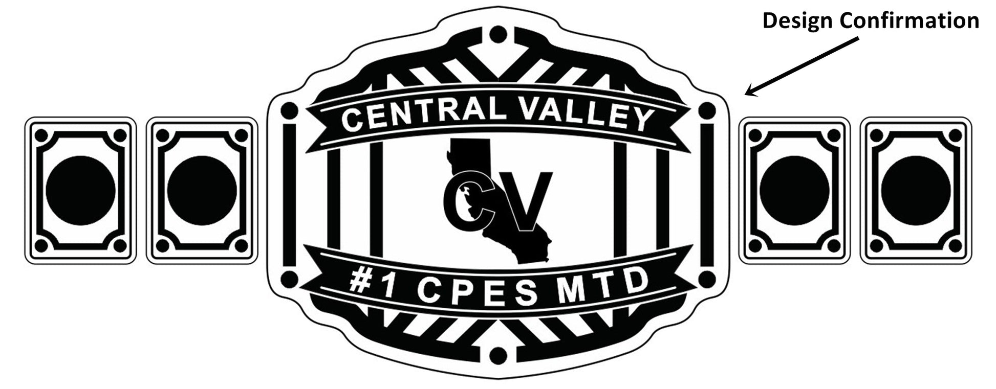 Custom Name And Central Valley Map Logo Wrestling Championship Belt poshleathers-14b7