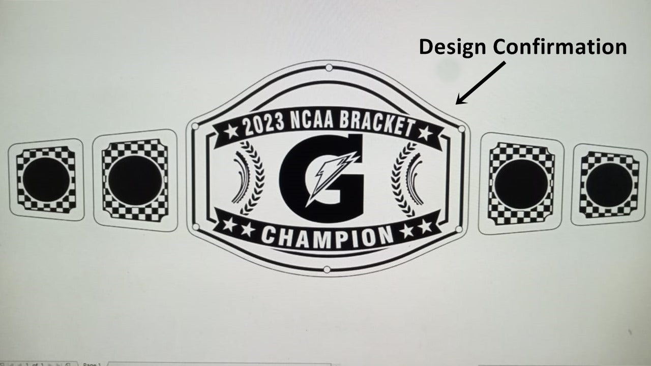 Custom Name and G Spark Logo Wrestling Championship Belt poshleathers-14b7