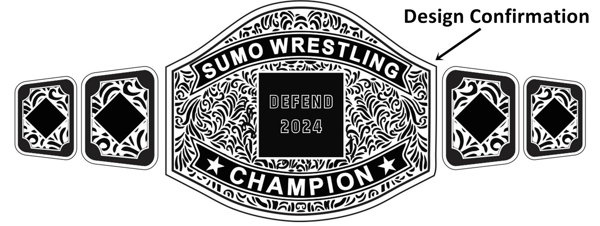 Custom Name and Defend Title 2024 Wrestling Championship Belt poshleathers-14b7