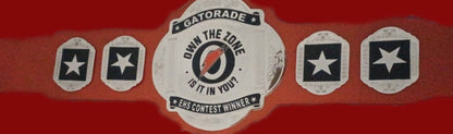Custom Name and Orange Energy Spark Logo Wrestling Championship Belt poshleathers-14b7