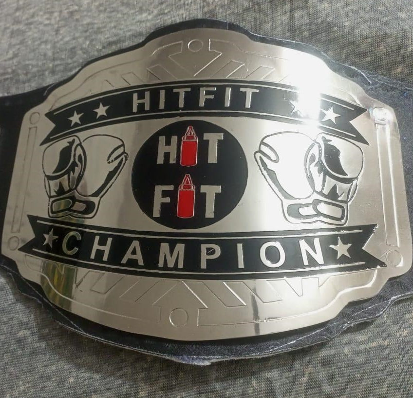HITFIT Boxing Glove Logo Championship Wrestling Belt poshleathers-14b7