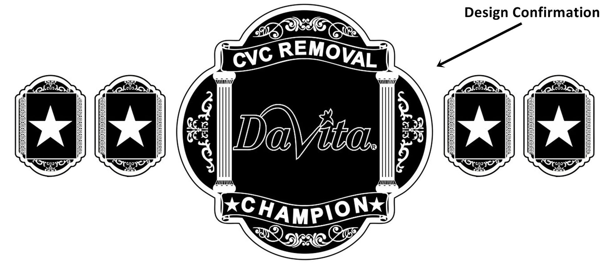 Custom Name and Davita Logo Wrestling Championship Belt poshleathers-14b7