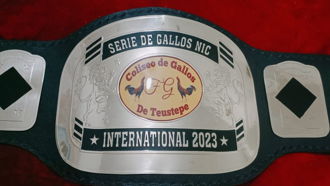 Custom Cock Logo Wrestling Championship Belt poshleathers-14b7
