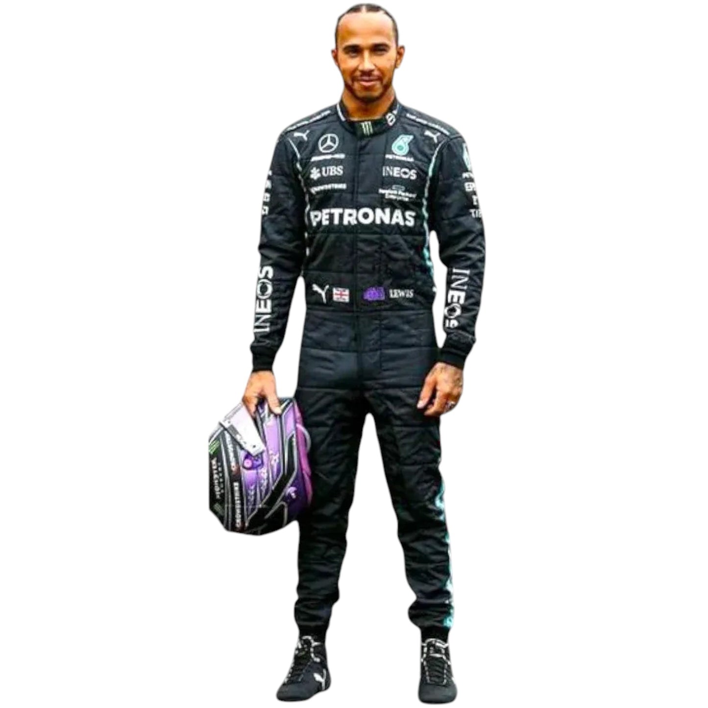 2021 Lewis Hamilton Mercedes AMG F1 Replica Race Suit Ex Race Gear