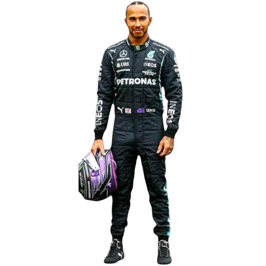 2021 Lewis Hamilton Mercedes AMG F1 Replica Race Suit Ex Race Gear