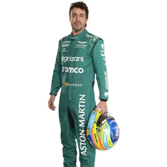 2023 Fernando Alonso F1 Team Aston Martin Race Suit Replica Ex Race Gear