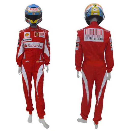 2010 Fernando Alonso Ferrari F1 Embroidered Racing Suit - Ex Race Gear