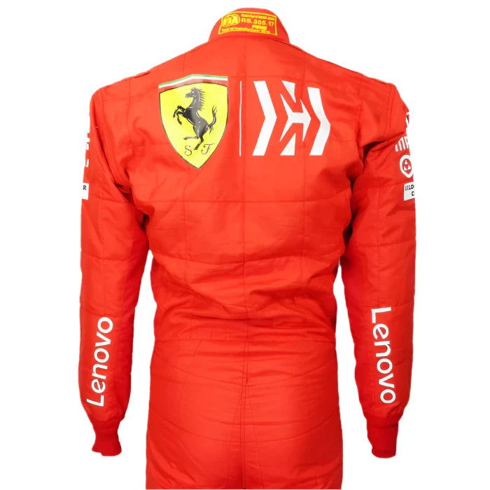 2019 Charles Leclerc Ferrari Mission Winnow F1 Embroidered Racing Suit - Ex Race Gear