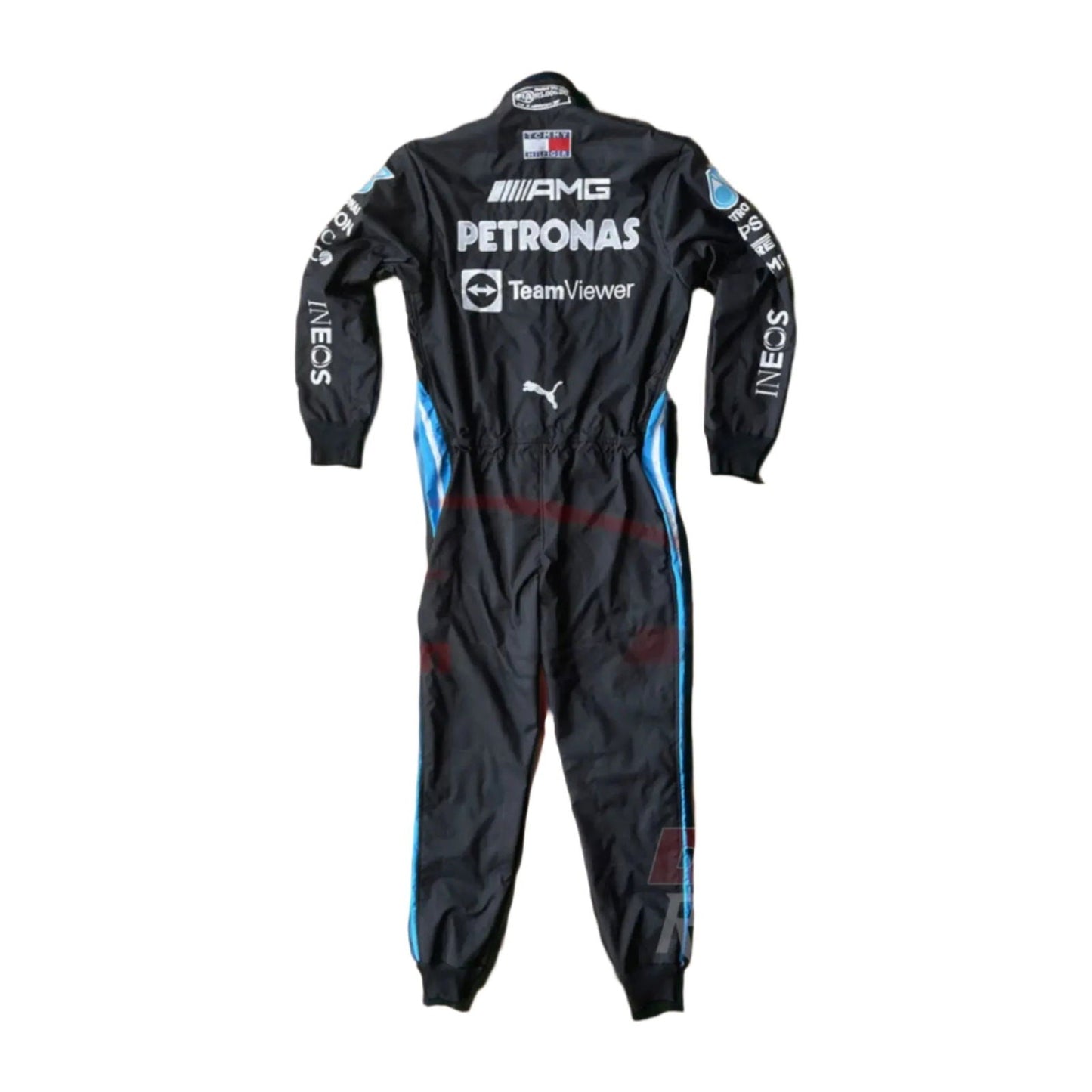 2021 Lewis Hamilton Mercedes Benz F1 Embroidered Race Suit - Speedxcrafts