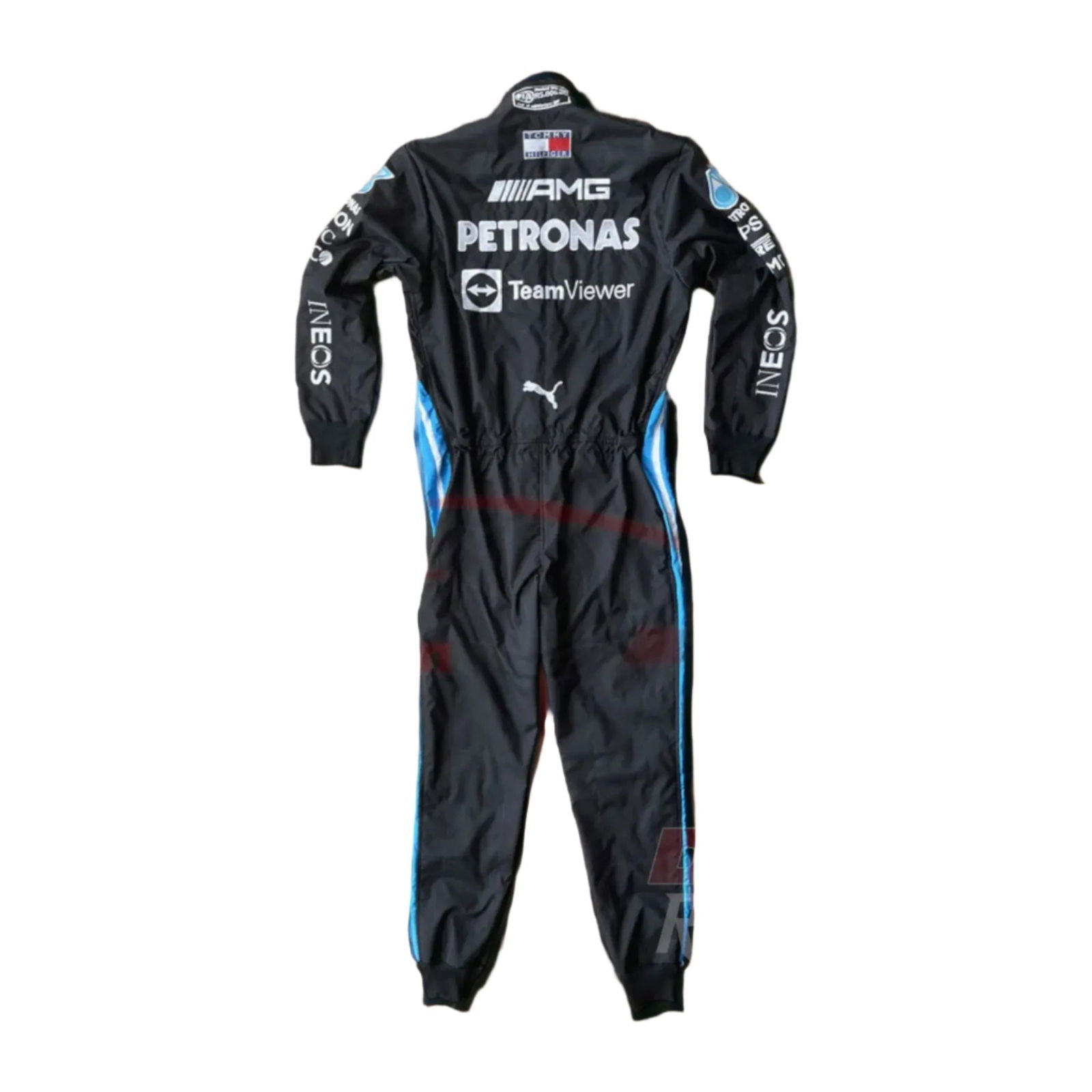 2021 Lewis Hamilton Mercedes Benz F1 Embroidered Race Suit - Speedxcrafts