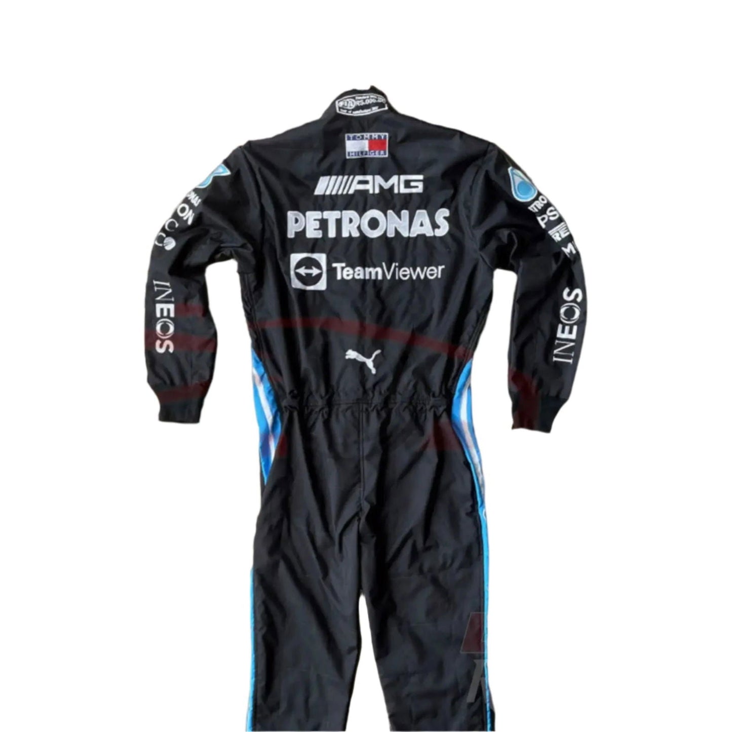 2021 Lewis Hamilton Mercedes Benz F1 Embroidered Race Suit - Speedxcrafts