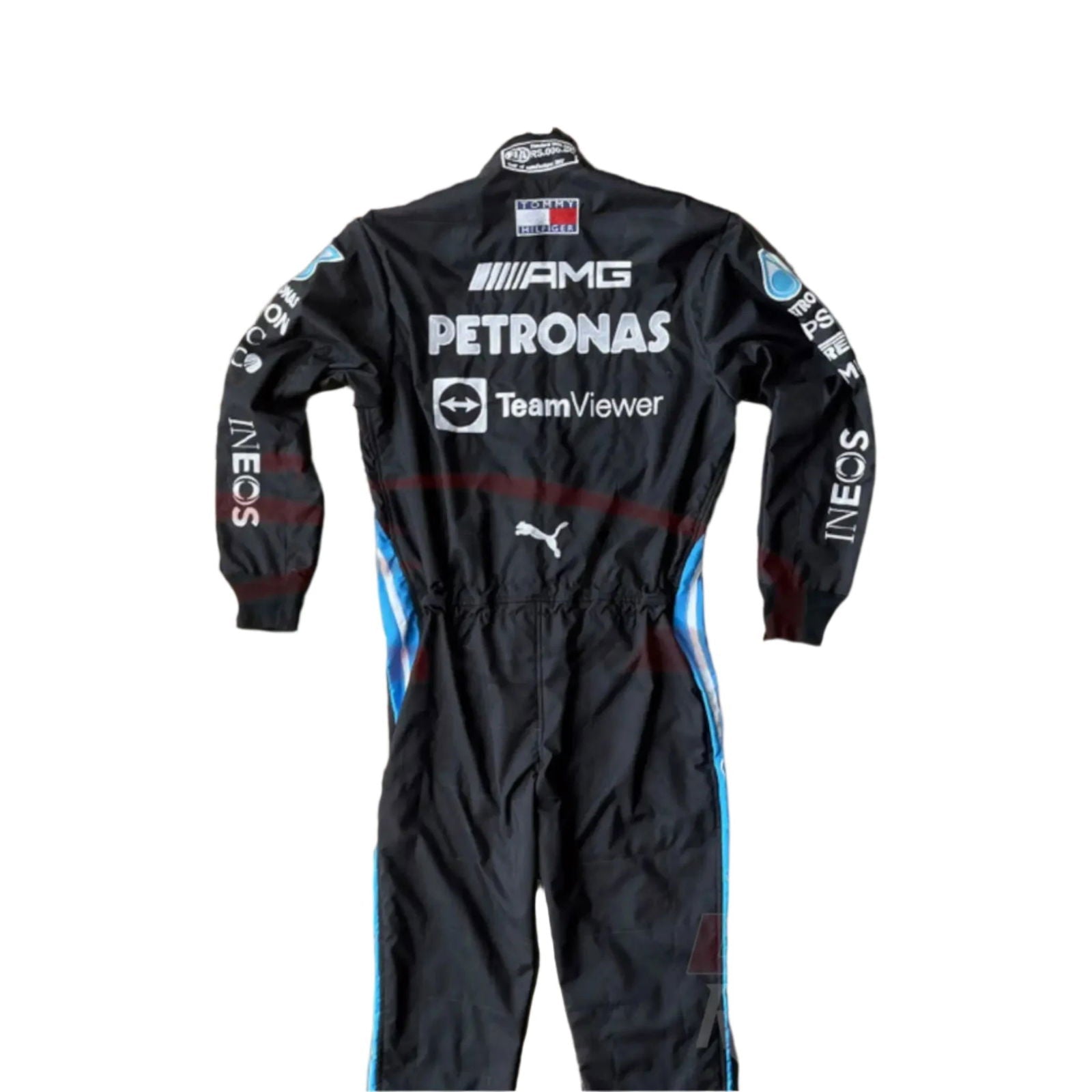 2021 Lewis Hamilton Mercedes Benz F1 Embroidered Race Suit - Speedxcrafts