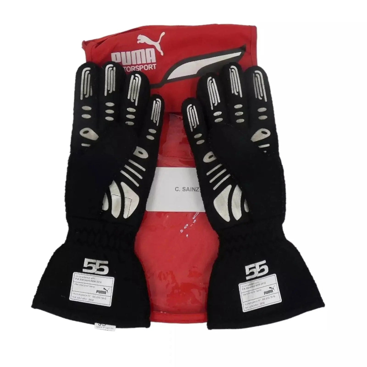 2022 Carlos Sainz Ferrari race gloves | Ex Race Gear