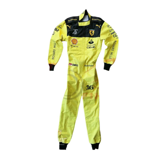 2022 Charles Leclerc Ferrari F1 Embroidered Racing Suit - MONZA GP - Ex Race Gear