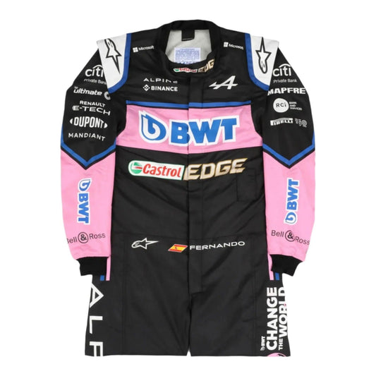 2022 Fernando Alonso BWT Alpine F1 Team Replica Race Suit - Ex Race Gear