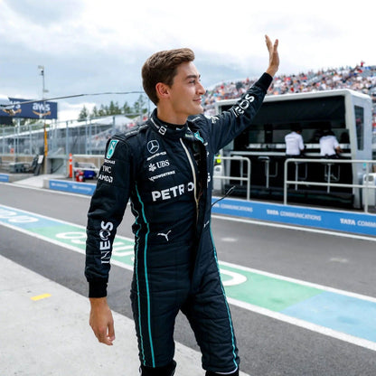 2022 George Russell Mercedes-AMG Petronas F1 Team Replica Race Suit - Ex Race Gear