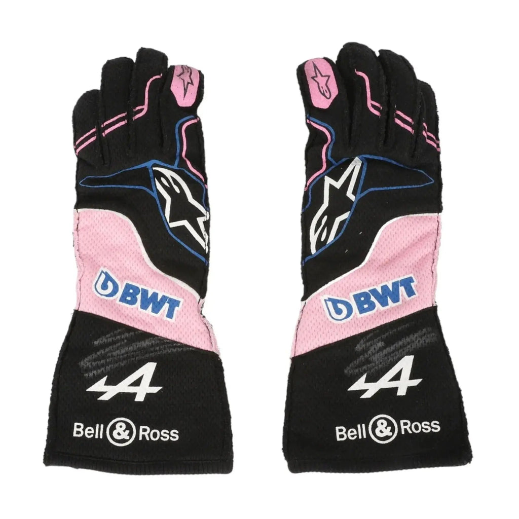 2023 ESTEBAN OCON WEEKEND WORN RACE GLOVES - MIAMI GP | Ex Race Gear