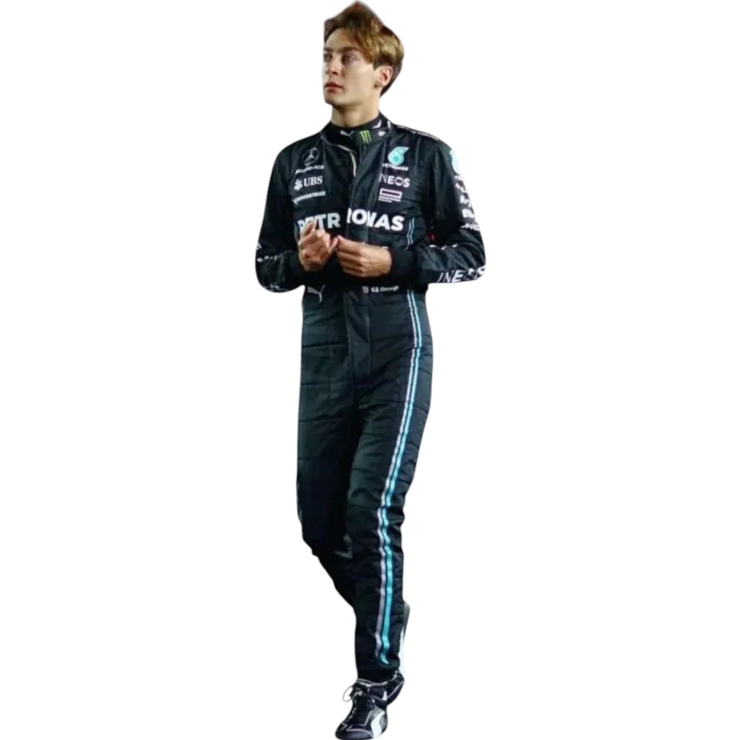 2023 George Russell Mercedes Petronas F1 Replica Racing Suit Ex Race Gear