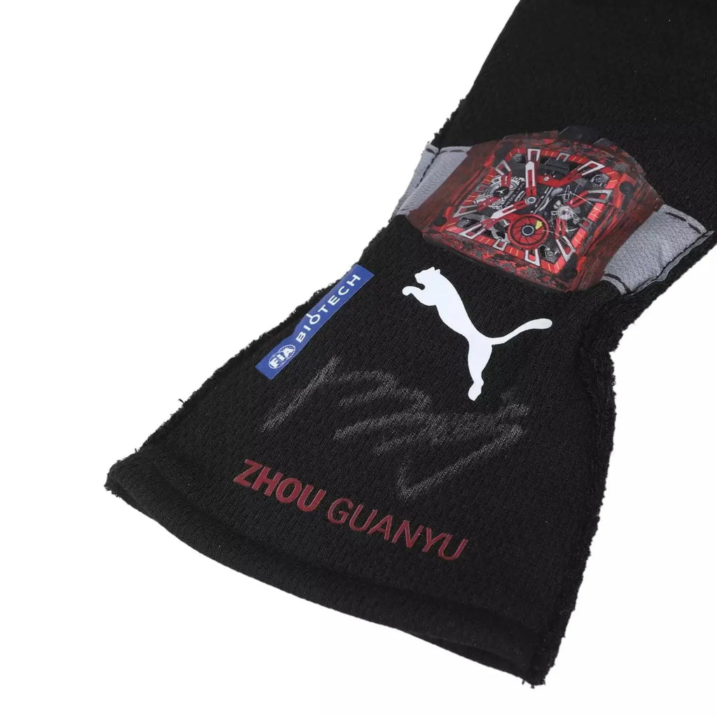 2023 Zhou Guanyu Replica Alfa Romeo F1 Race Gloves | Ex Race Gear