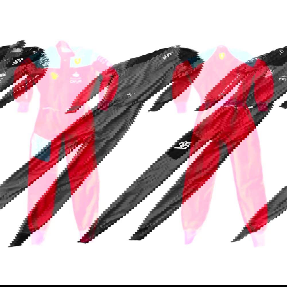 2023 Charles Leclerc Scuderia Ferrari F1 Embroidered Racing Suit - Official Team Gear - Ex ace Gear